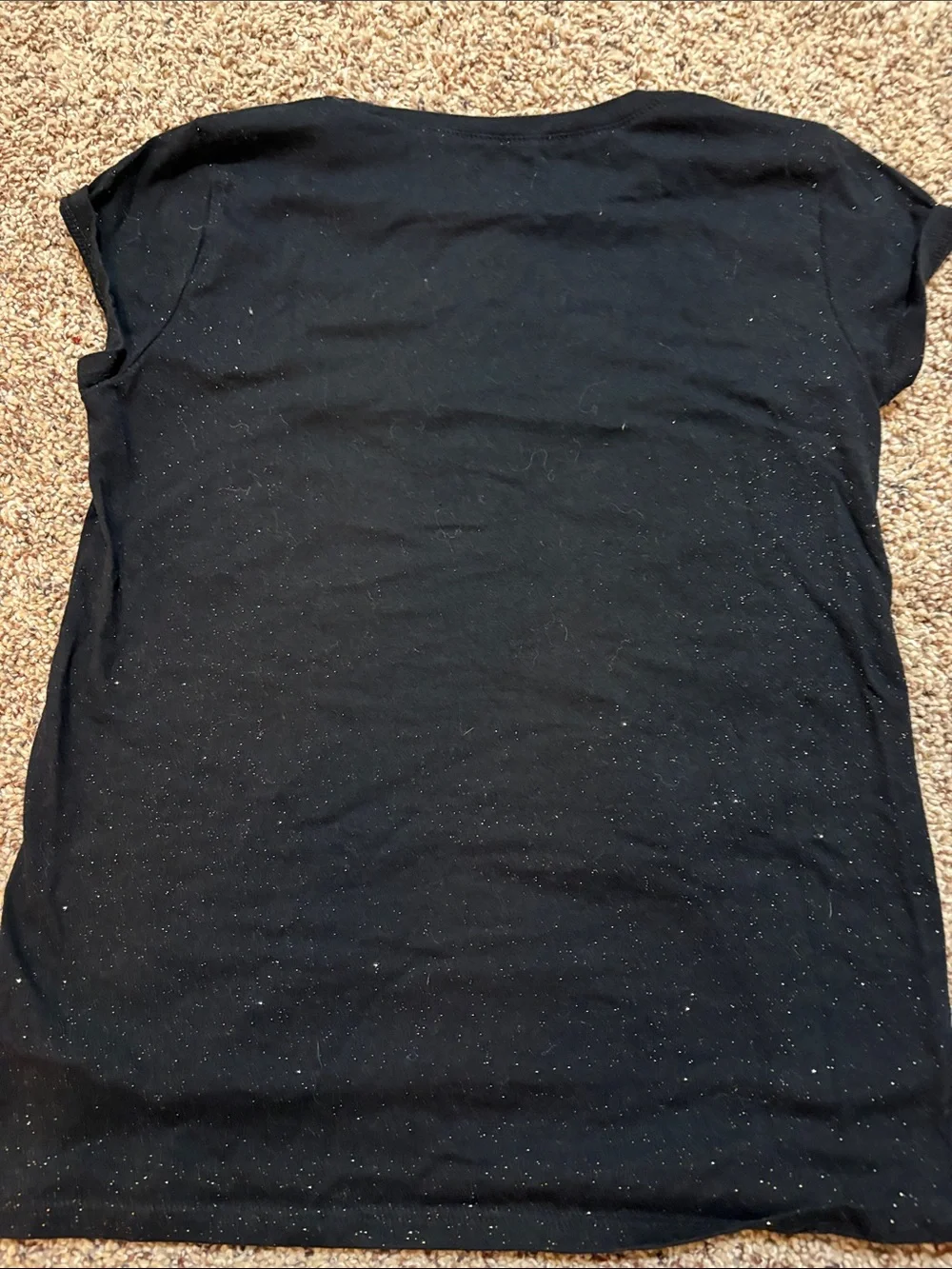 The Children's Place Black Graphic 'Princess' Tee with Metallic Stud Detail